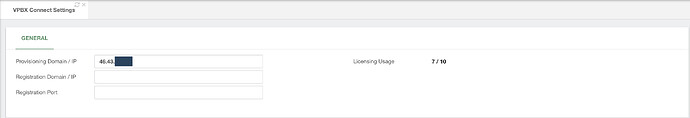 VPBX Connect Settings